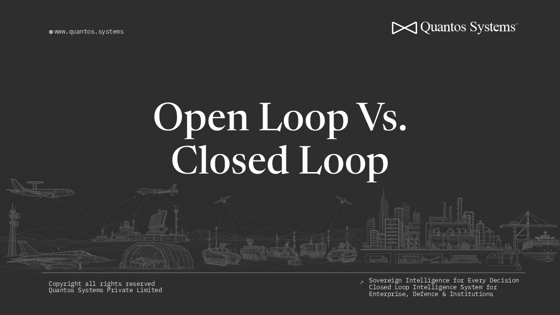 An open loop ending at a human handoff beside a closed loop that returns to its start