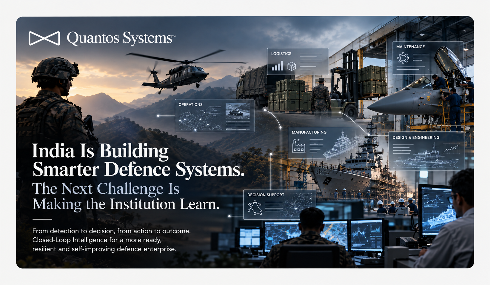 Closed-Loop Intelligence connecting defence logistics, predictive maintenance, manufacturing, decision support, outcomes and institutional learning